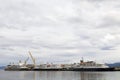 Passenger ships at the port of Ushuaia, Argentina