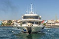 Passenger ships in the Strait of Bosporus Istanbul Turkey a clear day