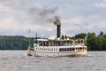 Passenger steamer S/S Mariefred underway Royalty Free Stock Photo