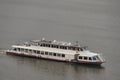 Passenger tourist ship. Traveling by water transport.
