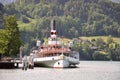 The passenger tourist steam boat.