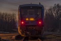 Passenger train in Bily Potok pod Smrkem station