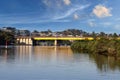 passenger Train on Bridge over Parramatta River Sydney NSW Australia. Royalty Free Stock Photo