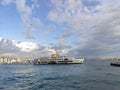 Passenger transport by ferry in Istanbul Bosphorus