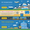 Passenger Transportation Horizontal Banners