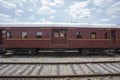 Passenger wagon of old steam train Royalty Free Stock Photo