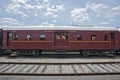 Passenger wagon of old steam train Royalty Free Stock Photo