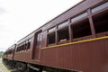 Passenger wagon of old steam train Royalty Free Stock Photo