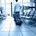 Passengers in airport Royalty Free Stock Photo