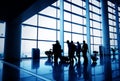 Passengers in the Airport Royalty Free Stock Photo