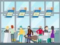 Passengers In Airport Concept