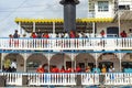 Passengers on board the Paddlewheeler Creole Queen in New Orleans