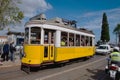 Passengers boarding the tram stop