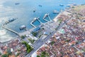 Passengers boats anchoring on Ketapang port