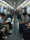 Passengers in the car subway Beijing