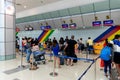 Passengers check-in at Clark Airport Terminal, Clark, Philippines Dec 21, 2018