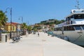 Passengers cruise ship in Portoferraio harbour on Elba Island Royalty Free Stock Photo