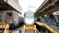 Passengers Departing An Amtrak Acela Train