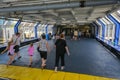 Passengers going out of the Halifax Transit Ferry