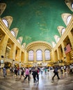 Passengers in Grand Central Station, New York City Royalty Free Stock Photo