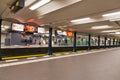 Passengers inside of Wittenberg square metro station in Berlin, Germany Royalty Free Stock Photo