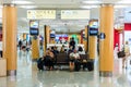 Passengers at the international departure hall of the Naples international airport Capodichino, Italy