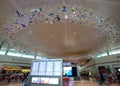 Passengers in modern Dallas Love Field airport TX USA Royalty Free Stock Photo