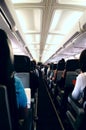 Passengers Onboard Plane Royalty Free Stock Photo