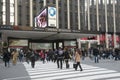 Passengers outside Penn Station New York