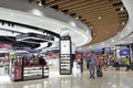Passengers passing through the new Auckland airport International departure duty free area