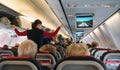 Passengers On The Plane Royalty Free Stock Photo