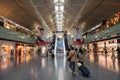 passengers at shopping mall in Chubu airport Royalty Free Stock Photo