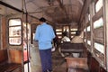 Kolkata Vintage Tram interior view