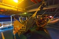 Passengers sleeping at night in hammocks on boat going on the Amazon River, Brazil