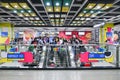 Passengers at subway station in Guangzhou city. The busy and rush life of crowed people