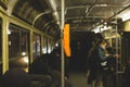 Passengers in a tram Royalty Free Stock Photo