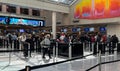 Passengers on TSA Security Checkpoint line at Orlando International Airport in Florida, USA