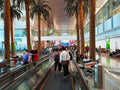 Passengers Waiting in Departure Area, Dubai International Airport, UAE