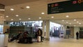 Passengers waiting for their flight inside YVR airport