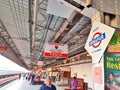 Railway platform of Dimapur railway station Royalty Free Stock Photo