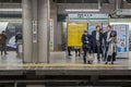 Passengers waiting for train on platfrom