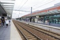 Passengers waiting for the train to came