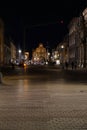 passengers zone in Speyer at night Royalty Free Stock Photo