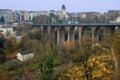 Passerelle bridge in Luxembourg Royalty Free Stock Photo