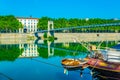 Passerelle du Colege bridge in Lyon, France Royalty Free Stock Photo