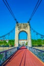 Passerelle du Colege bridge in Lyon, France Royalty Free Stock Photo
