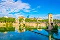 Passerelle du Colege bridge in Lyon, France Royalty Free Stock Photo