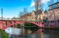 Passerelle du Faux Rempart bridge, in Strasbourg.