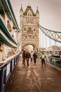 Passersby at Tower Bridge London