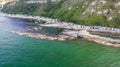 Passetto beach and the famous Seggiola del Papa rockfrom above